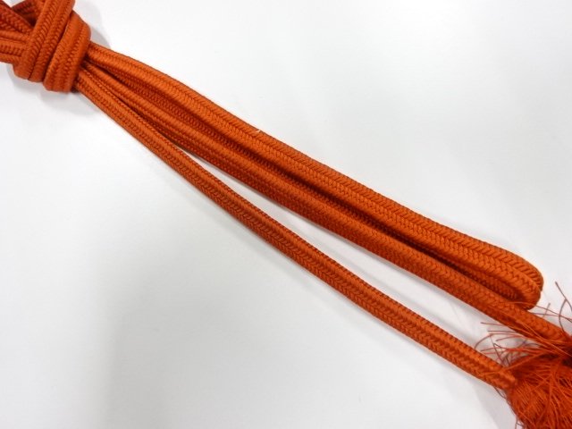 正絹　無形文化財　道明製　手組帯締め